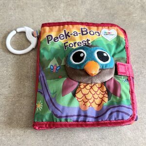 Lamaze Peek a Boo Forest Soft Cloth Crinkle Plush Baby Book Flap Closure